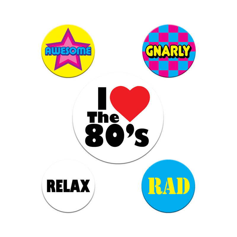 Party Buttons - Pack of 12