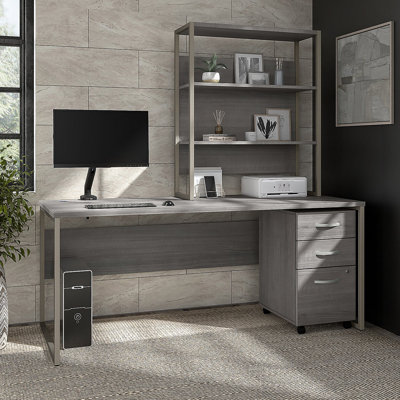 Bureau hybride avec rehausse