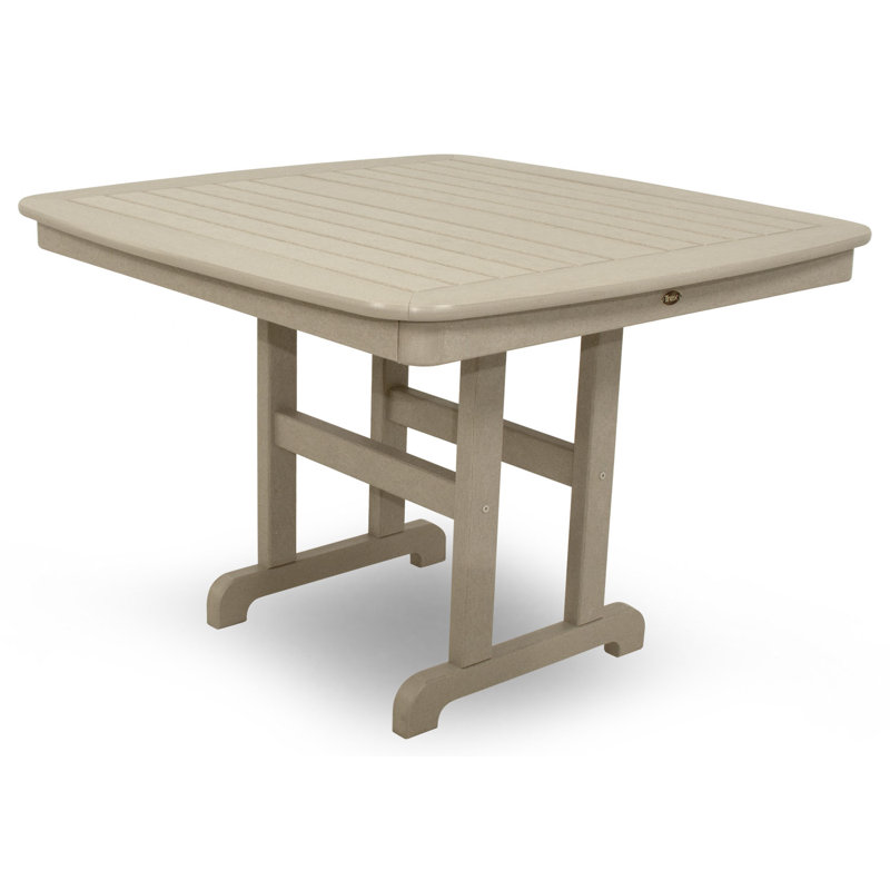 TREX Outdoors Yacht Club Dining Table, Beige, 44"