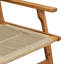 Set Of 3 Beige Acacia Wood Medium Durable Acacia Wood Bench