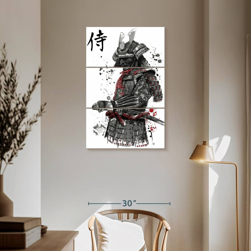 Mait Samurai Sumi-E, H 57 po x l 36 po
