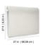 Papier peint chiné lin blanc cassé-123849569