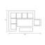 Dubai Rectangular Corner Platform Set With Lounge Chair