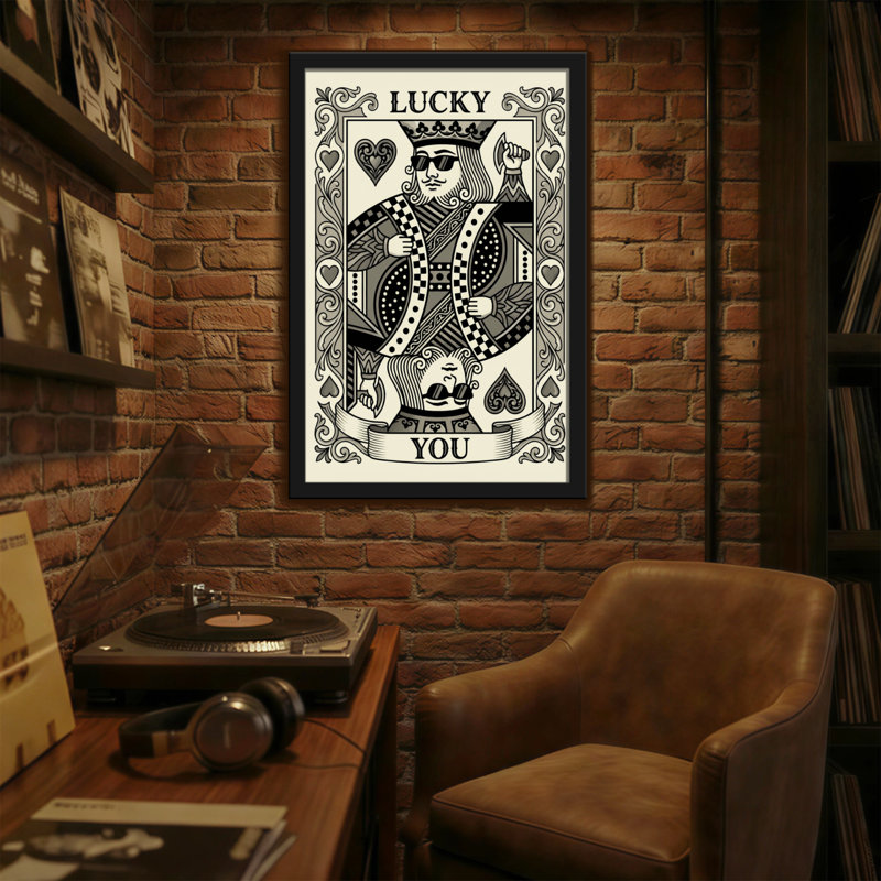 Fashion Lucky Queen, impression de cartes à jouer, H 30 po x l 20 po