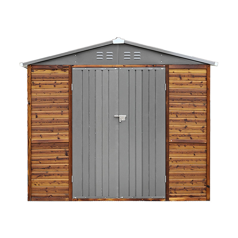 Iron-Wood Combination Tool Shed – A Perfect Blend Of Nature And Functionality, 77.95" H x 87.20" W x 71.46" D
