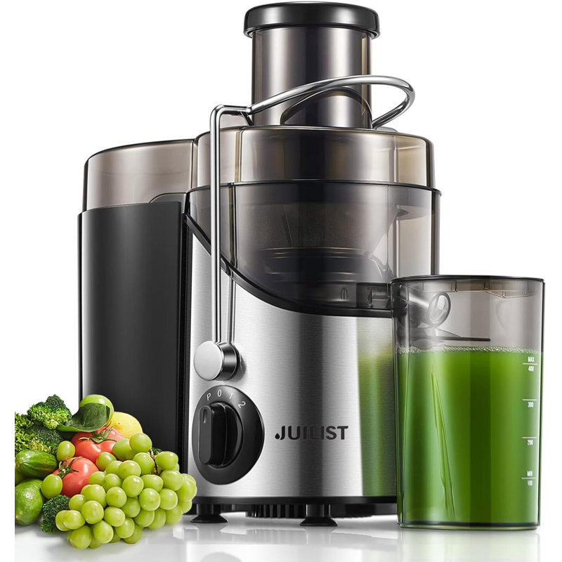 3-Inch Wide-Mouth Juicer, 400W Motor Max 800W, 3-Speed Settings For Fruits And Vegetables, Easy To Clean.