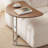 23.3" C-shaped Side Table, Walnut