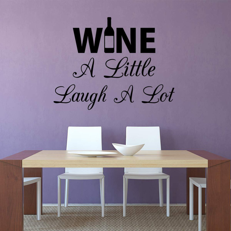 Text & Numbers Wall Decal, Black, 23"H X 29"W