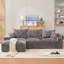 Canapé modulaire modulaire avec méridienne et canapé-lit, canapé Cloud surdimensionné pour 4 personnes, tissu chenille lavable avec coussins, canapé convertible en L sans assemblage pour le salon ou la chambre à coucher-922220331