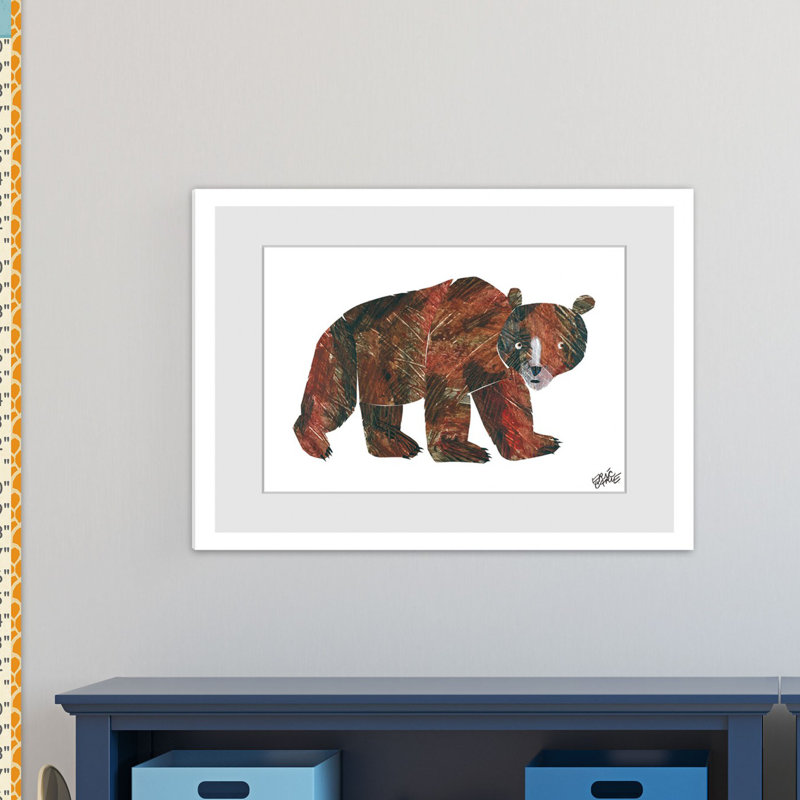 Big Brown Bear 2 1 Piece Painting, 41cm H x 61cm W