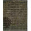 Dhuri Wool Abstract Area Rug in Brown/Blue/Silver-1822985498