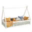 Lit simple en forme de tente, lit tipi avec garde-corps