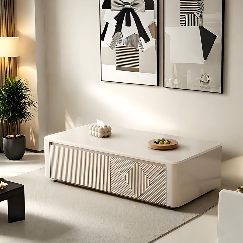 Table basse de style crème