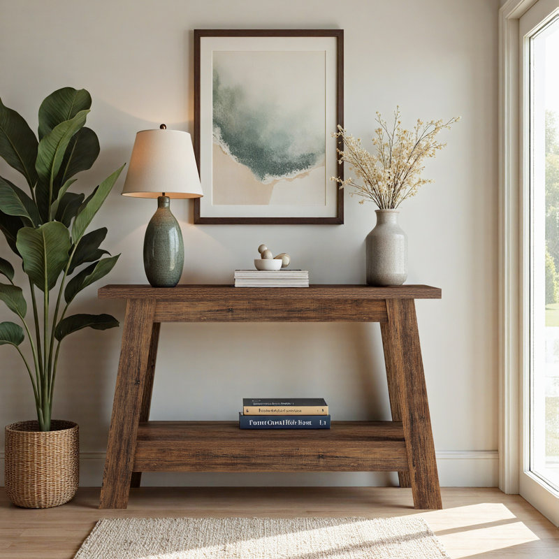 104.9Cm Console Table, Brown