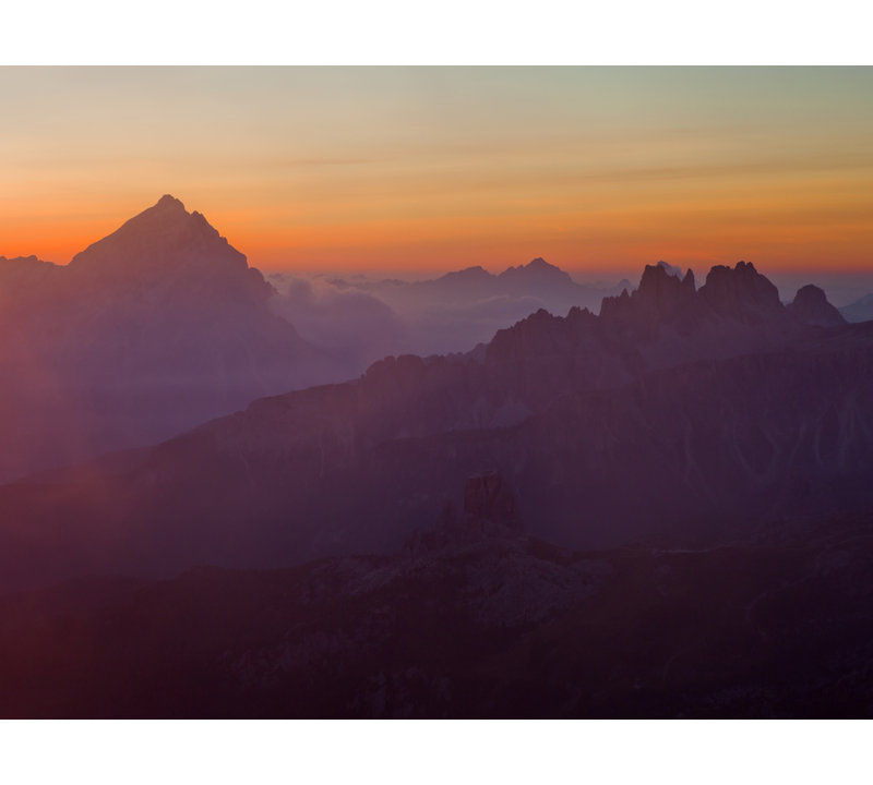 Dolomites, Italy, Sunrise Antelao by Frank Peters, Wrapped Canvas, No Mat, 30" H x 40" W