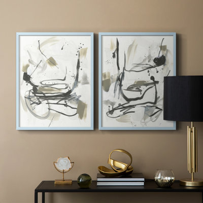 Serpentine Alphabet I-Premium Framed Print -Ready to Hang - No Nails Required - No Nails Required