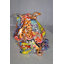 Statue de bouledogue Hahira Graffiti en résine Dimensions: 11 po x 5 po x H 7 po