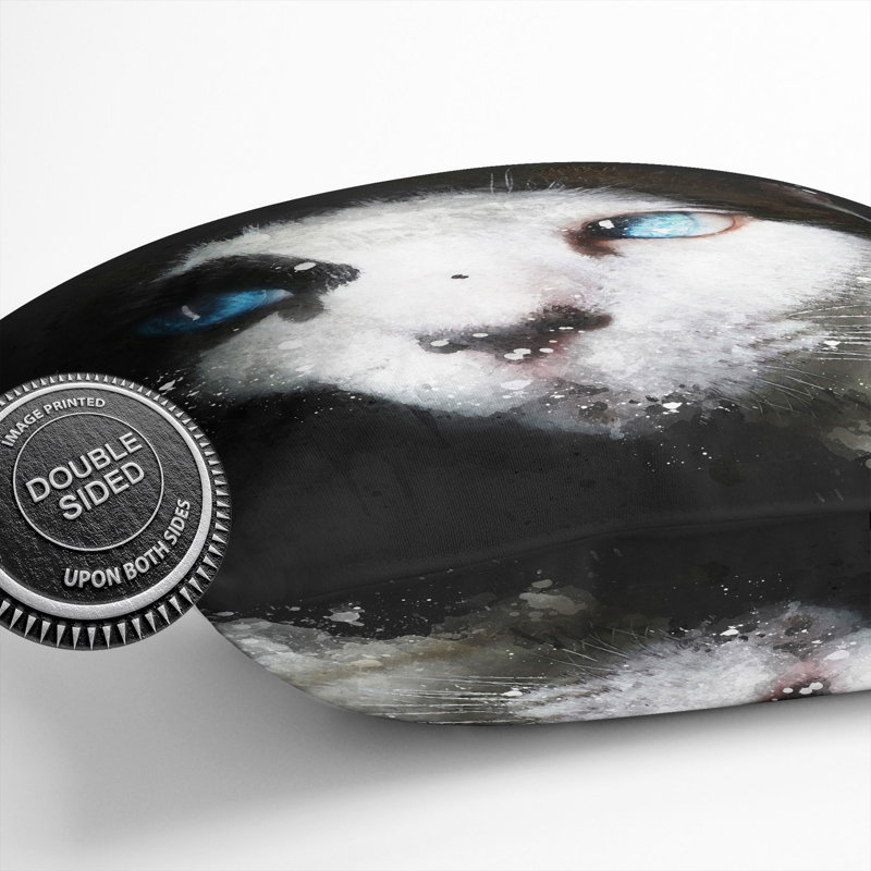 Portrait of a Cat Vol.10 Paint Splash Scatter Cushion, 55cm H x 55cm W x 20cm D