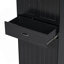 Armoire de rangement pour salle de bain avec deux paniers à linge, armoire de rangement avec portes et tiroir, armoire d'appoint-1055837280