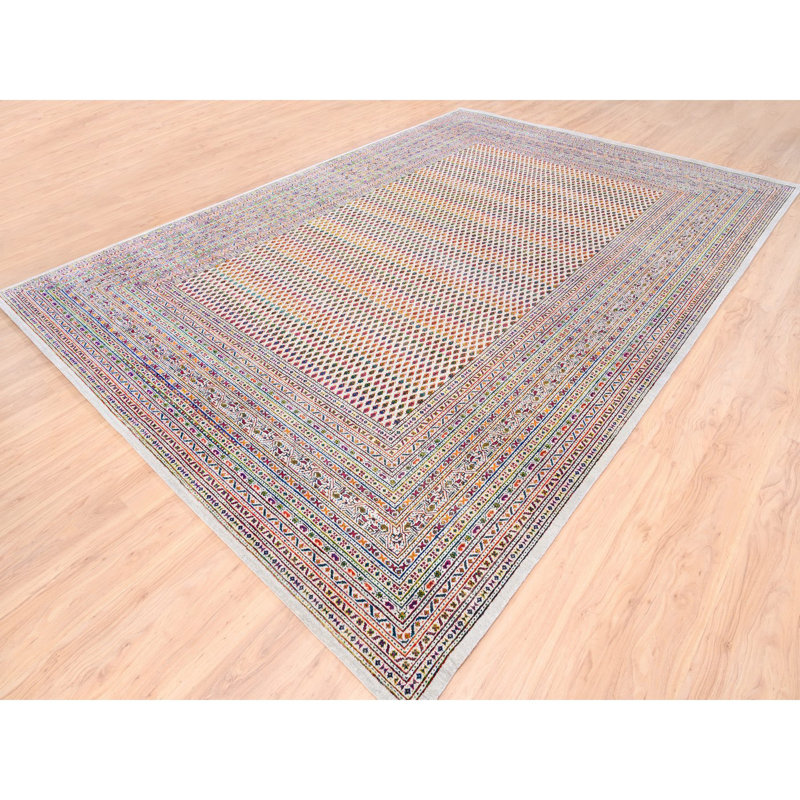Tapis noué à la main 9 pi 10 po x 14 pi Saroogh