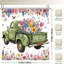 Rideaux de douche Vintage Truck Floral, 71 × 71-2067134770