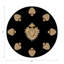 Ex Vote Orange Vegan Leather Round Coasters-1456308391