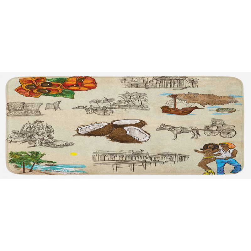 Tapis de cuisine jamaïcain