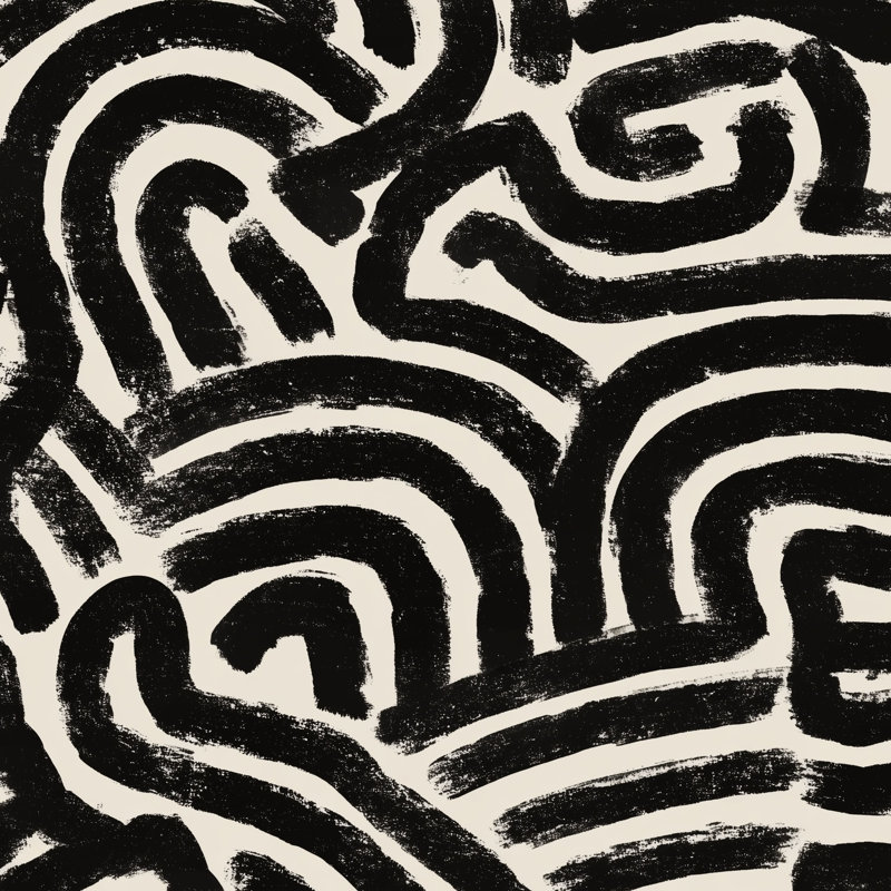 Papier peint abstrait géométrique minimaliste