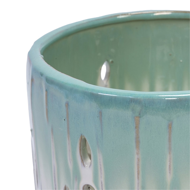 Moderne, pot de fleurs en céramique de 8 po, 2 pièces, blanc, trou de drainage, utilisation intérieure / extérieure, pot de fleurs en céramique blanche, chaleur, trou de drainage pour le développement des racines, placement polyvalent