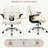 Criss Cross  Ergonomic PU Leather Office Chair with Flip up Backrest and Armrests-93352072