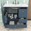 Meuble-lavabo autoportant avec lavabo et tiroirs de rangement