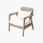 Fauteuil club d'extérieur en acacia avec coussins Deeko-912102762