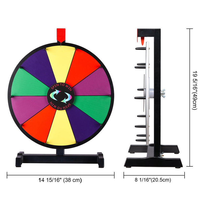 Roue de fortune WinSpin, H 19,29 po x l 14,96 po x P 8,07 po