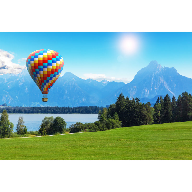 Hot Air Balloon - Wrapped Canvas Print, 30cm H x 46cm W x 3.8cm D