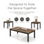 Ensemble de tables basses 3 pièces Brudan-780596141