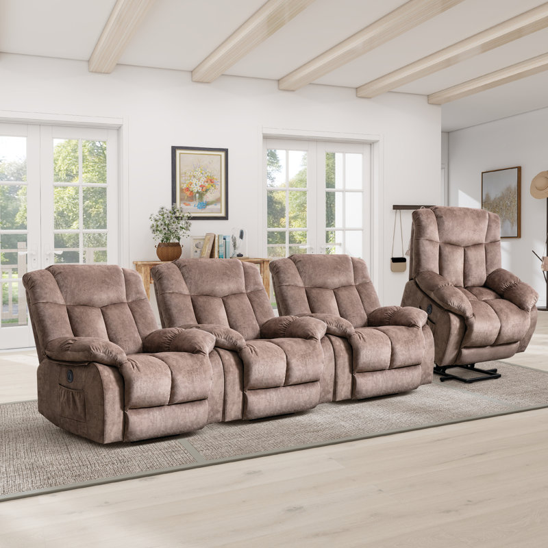 Siège de cinéma inclinable électrique 36,6 po, Chameau