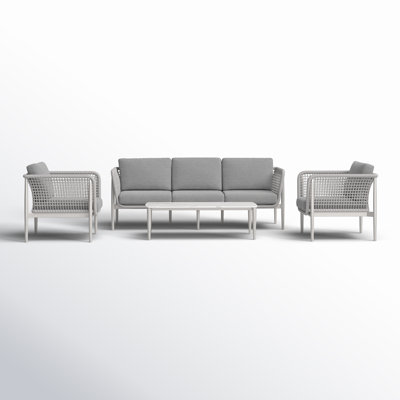 Buffolino 5 - Person Patio Conversation Set with Cushions