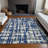 Machine Washable Indoor/Outdoor Chantille Navy Rug-102712300