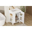 Meuble-lavabo 24 po avec lavabo et tablette de porte, rangement latéral ouvert, structure en bois massif, porte à fermeture douce-578098566