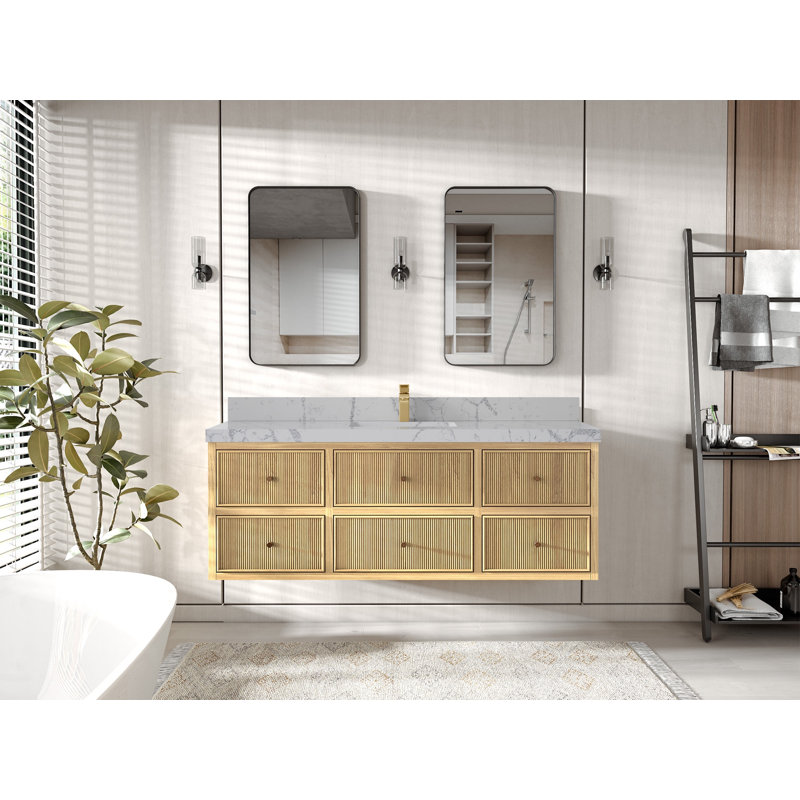 Ensemble de meuble-lavabo simple 60 po Sonoma, Venatino