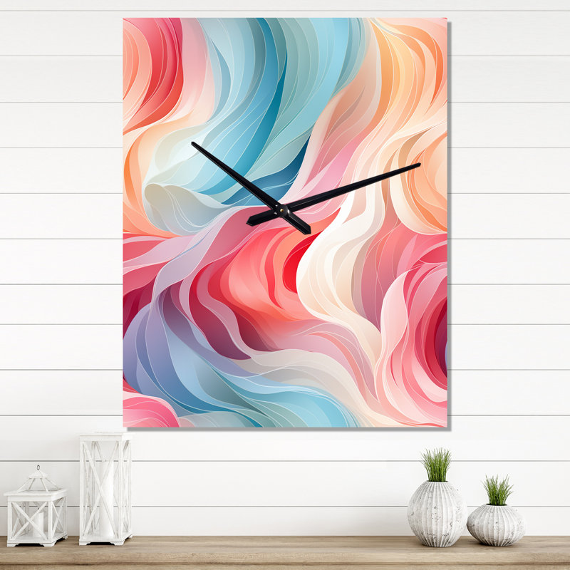 Janoah - Horloge murale abstraite, H 28 po x l 12 po x P 1 po
