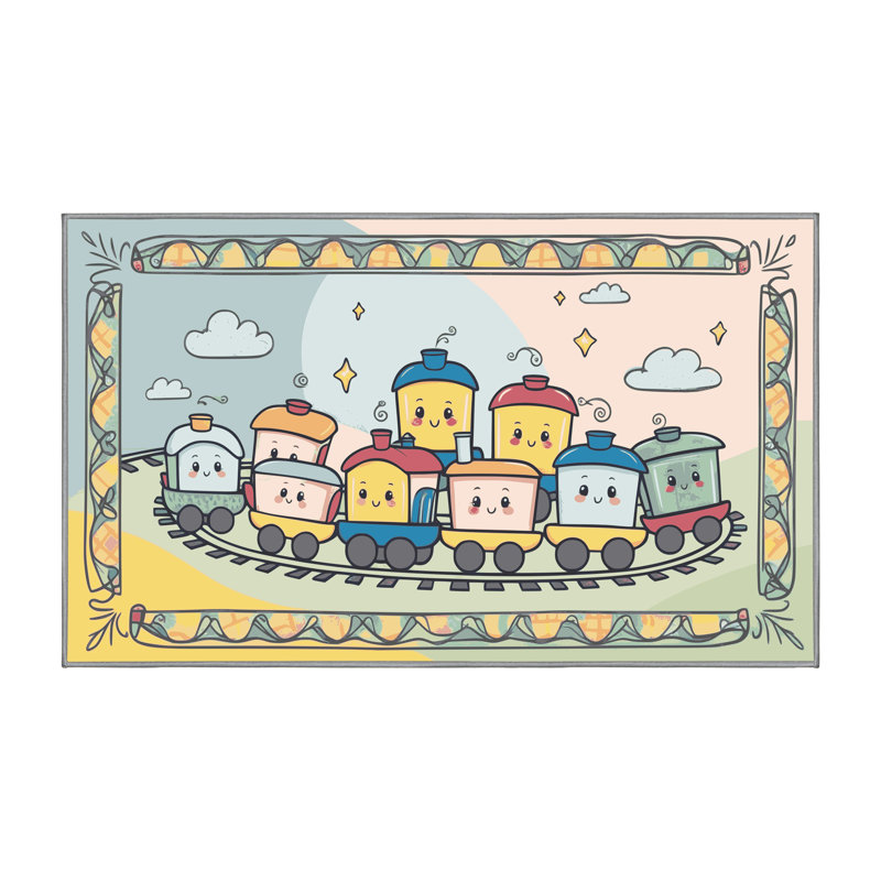 Tapis pour enfant Zoomie, Rectangulaire 2 pi x 3 pi