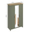 Limestone Betros 3 Door Wardrobe with Mirror-101635197