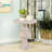 Devrek 24.25'' Tall Pedestal End Table in White Washed-792079688