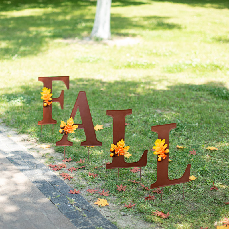 Piquets de jardin en métal ou art mural 24 "H FALL