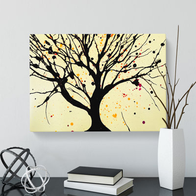 Tree Splatter Vol.1 Abstract - Wrapped Canvas