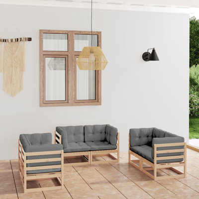 Sheniah 6 Piece Patio Lounge Set