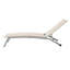 Chaise longue simple inclinable en métal sans accoudoirs de 77,5 po Cand-1291493529-1291493530