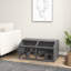 Enclos pour petits animaux avec cabane et espace de rangement, 33,5 po x 17,7 po x 17,3 po, gris anthracite, intérieur spacieux, pour les hamsters,
