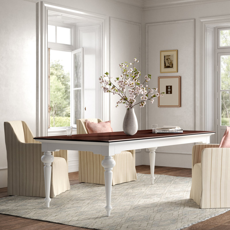 Idiaquez Mahogany Rectangular Dining Table , Brown, 29.92" H x 94.5" L x 39.37" W